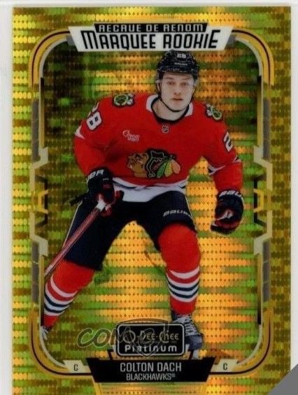 O-Pee-Chee Platinum · Marquee Rookie · #220 · Colton Dach · Seismic Gold · /50