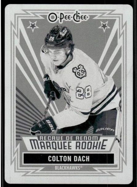 O-Pee-Chee · Marquee Rookie · #562 · Colton Dach · Retro Printing Plate - Black · 1/1