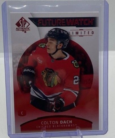 2025-26 SP Authentic · Future Watch · #102 · Colton Dach · Limited Red